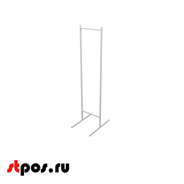 00_Основа прикассовой стойки двухсторонняя (основа без навески, сборная рама) 440 мм , Белый