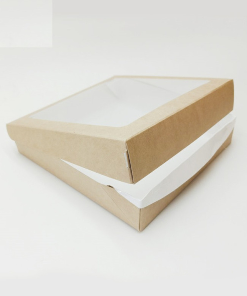 01_Контейнер с окном 1000 мл, 200х120х45 мм, Бурый