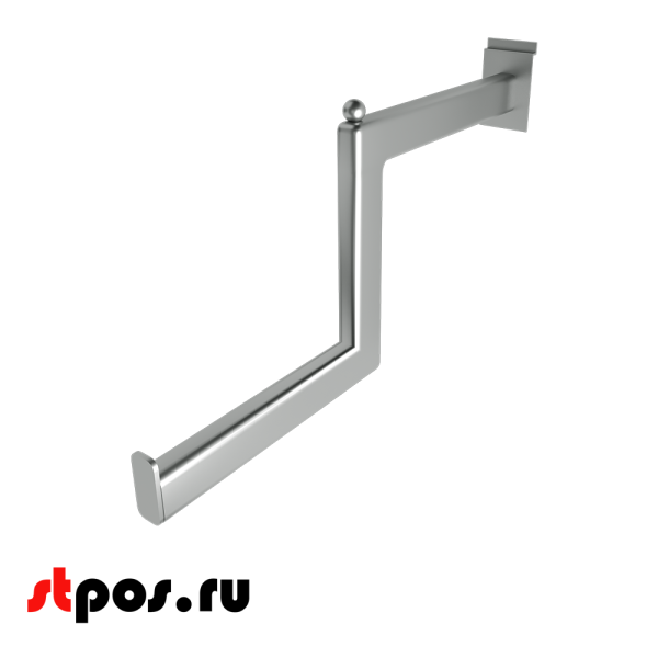 00_Кронштейн для экономпанели 400мм ступень, хром