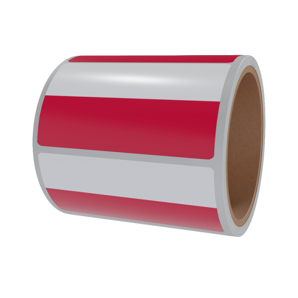 sk_Рулон этикетки самоклеящиеся, Флаг Польши, 20х30мм, 250шт в рулоне