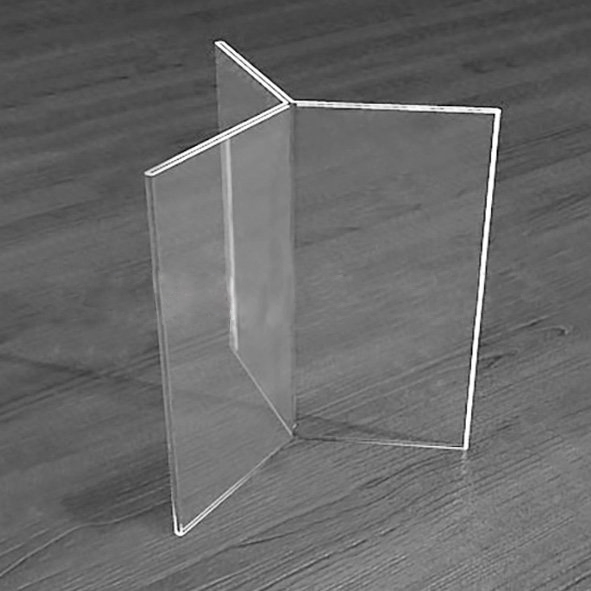 1_Держатель информации из акрила трехсторонний 70*210 (А5)