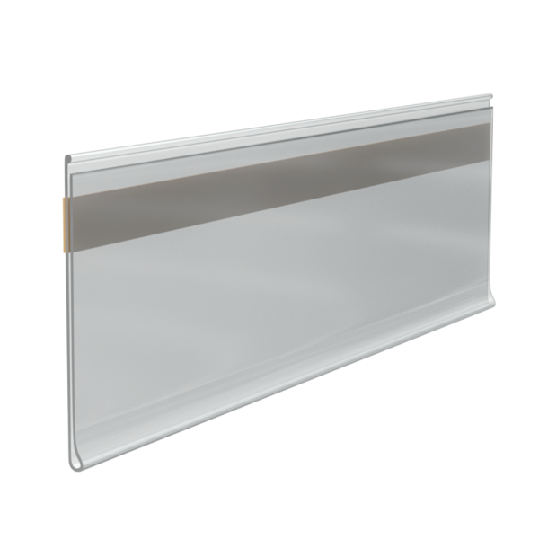 sk_Ценникодержатель полочный самоклеящийся DBR20, длина 70мм, Прозрачный