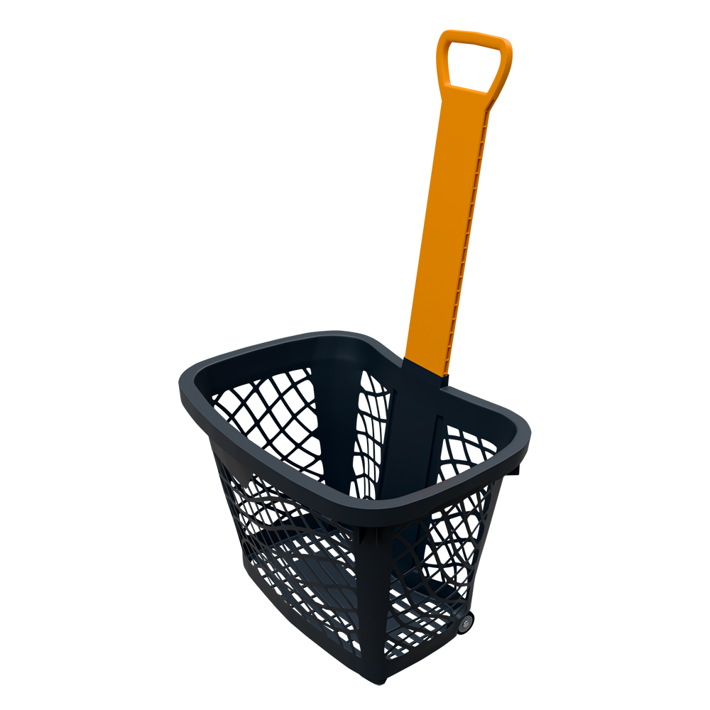 40л Корзины-тележки ПЛАСТИКОВЫЕ