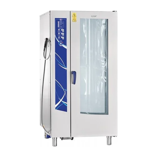 stpos_Пароконвектомат Abat ПКА 20-1/ 1 ВМ2-01, 1780х890х850 мм, автоматическая мойка, с тележкой, стальной