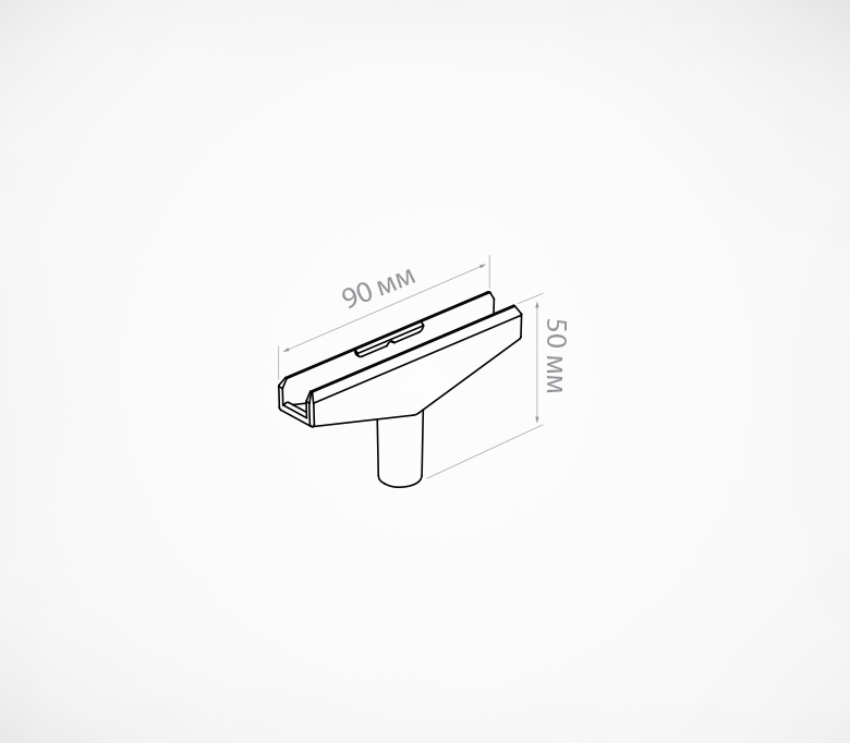 03_Универсальный Т-держатель пластиковых рамок Т-L, Чртеж