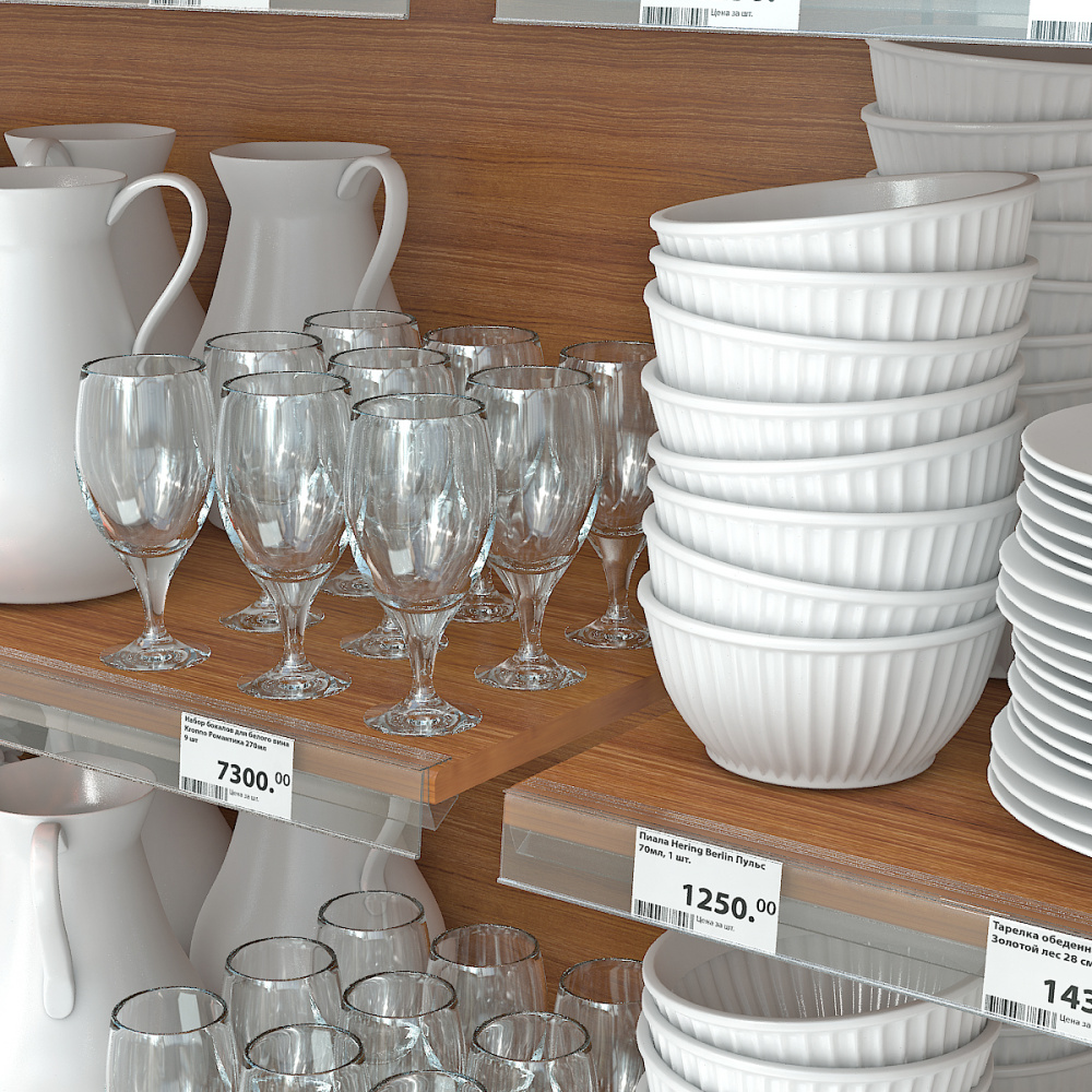 04_Ценникодержатель на деревянные полки ANT39, 100мм, Прозрачный