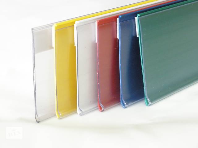 05_Ценникодержатель полочный самоклеящийся DBR39, длина   70мм, ПРОЗРАЧНЫЙ