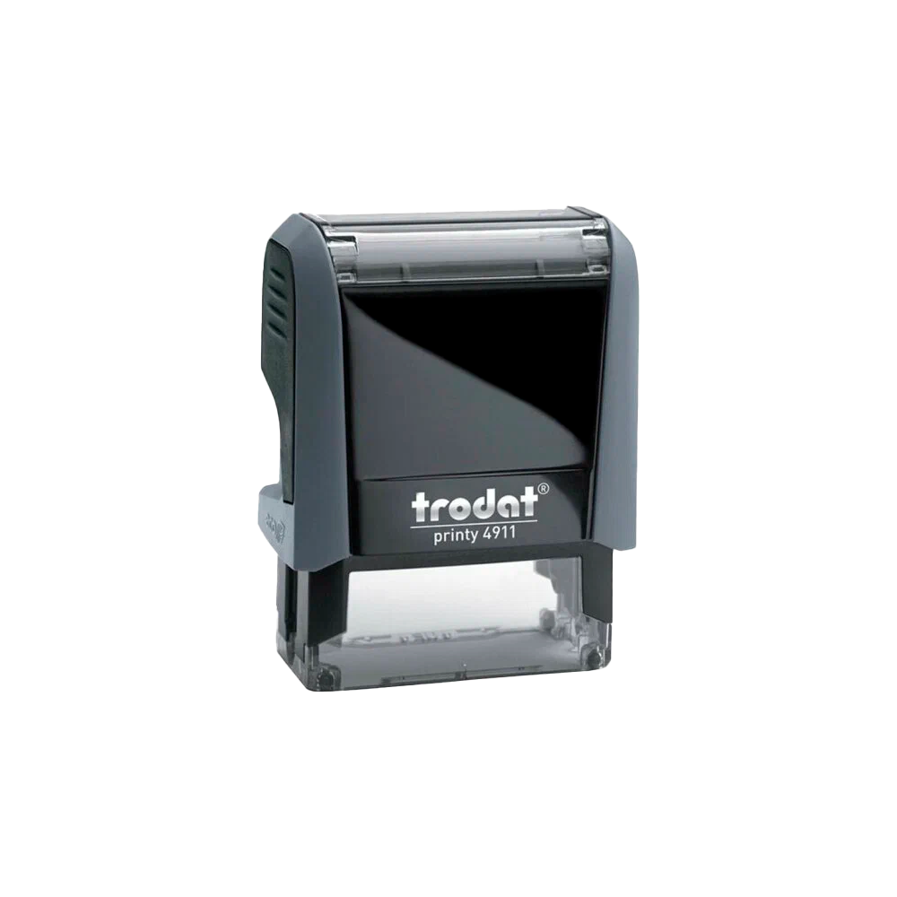 01_Штамп стандартный КОПИЯ ВЕРНА TRODAT 4911DBL345PRINTY 4.0, оттиск 38х14мм, синий с рамкой