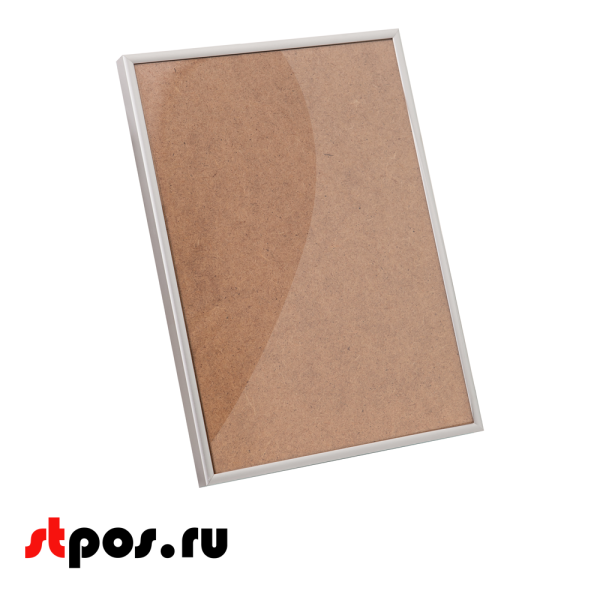 00_Алюминиевая рамка Нельсон ПН-01 А3 матовое серебро
