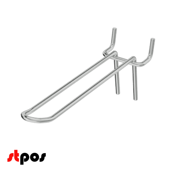 03_Крючок для перфорации двойной 150мм, цинк-хром, d4, шаг 45