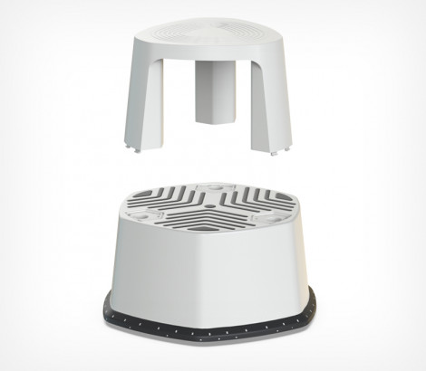 08_Табурет-стремянка STEPP PRO, 480х440 мм
