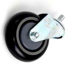 1_Колесо поворотное для покупательской тележки 4 PU в сборе, ЕВРОПА