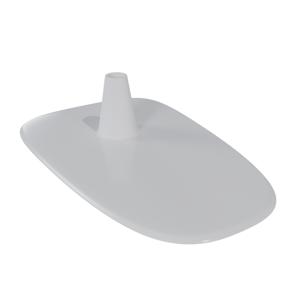 sk_Подставка пластиковая универсальная c закругленными углами BASE-PL, Белый