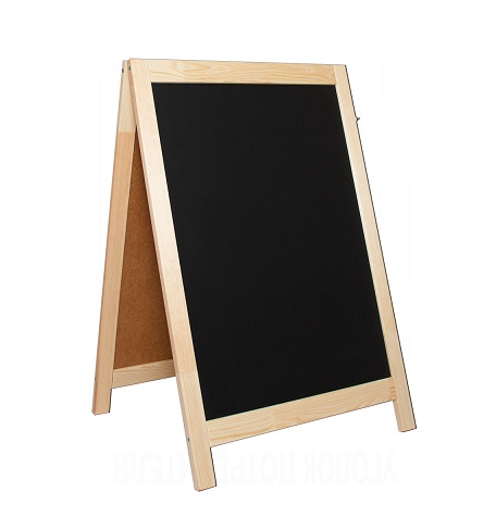 12_Штендер  деревянный, меловой двусторонний 