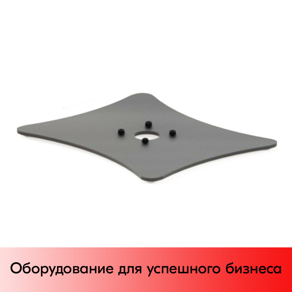 01_Стабилизатор прямоугольный, металлический, 300х250 мм, для стоек 51 и 40 мм, RAL7024, угольно-серый