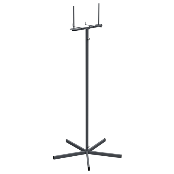 stpos1_Стойка для пакетов лайт Нордика, двухрожковая, 500х500 мм, h1400мм, Муар, RAL7024 Серый, спец.цвет