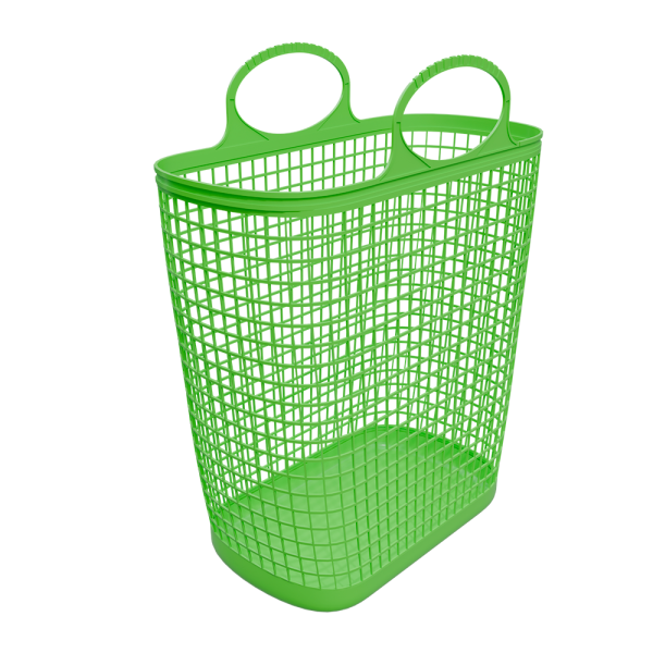 sk_Покупательская сетчатая сумка-корзина Kanguro 27 литров, пластиковая, 390х210х510мм, Салатная