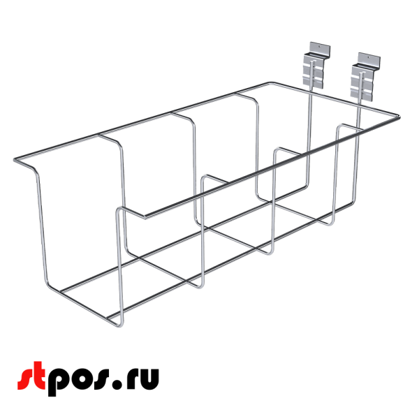 00_Держатель для колготок, на эконом панель, d4, d3, Цинк-хром