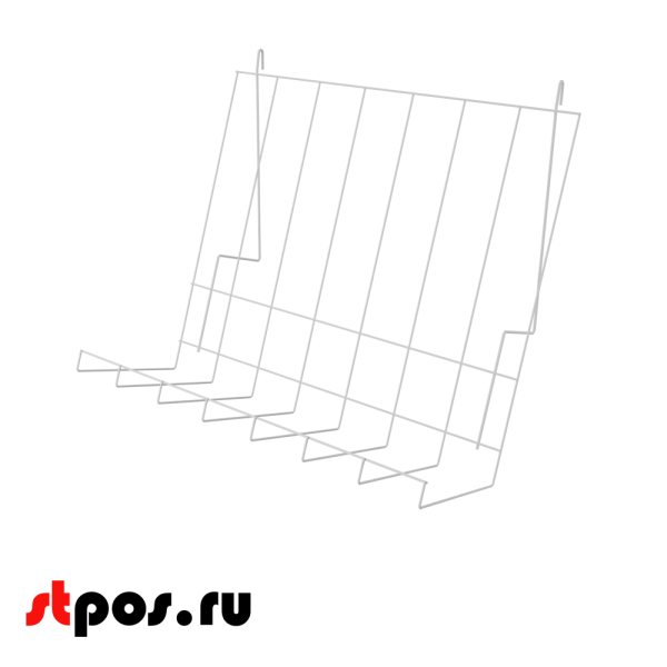 00_Полка наклонная 70° 300x350мм, RAL9003, Белый