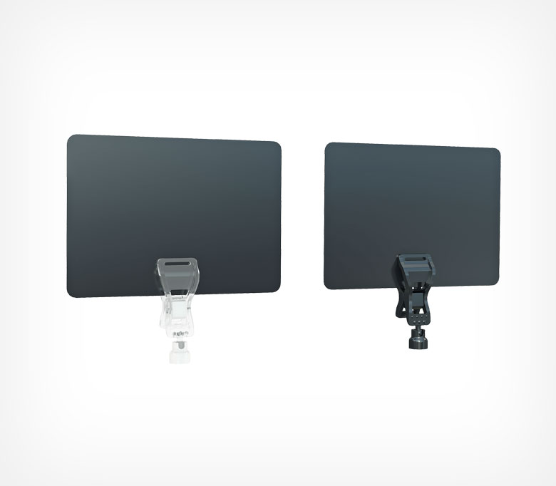 03_Ценникодержатель на магнитном основании с прищепкой MAG-FXS, ножка 100 мм, Черный