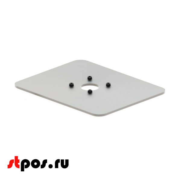 00_Стабилизатор прямоугольный, 250х200 мм, под стойку 51 или 40 мм, RAL7035, Светло-серый