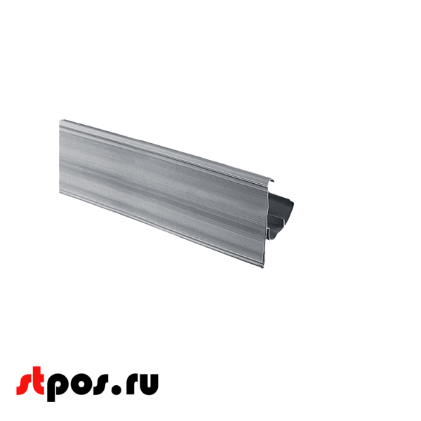 00_Ценникодержатель полочный двухпозиционный LST 39 длина 988мм, RAL7011 Серый