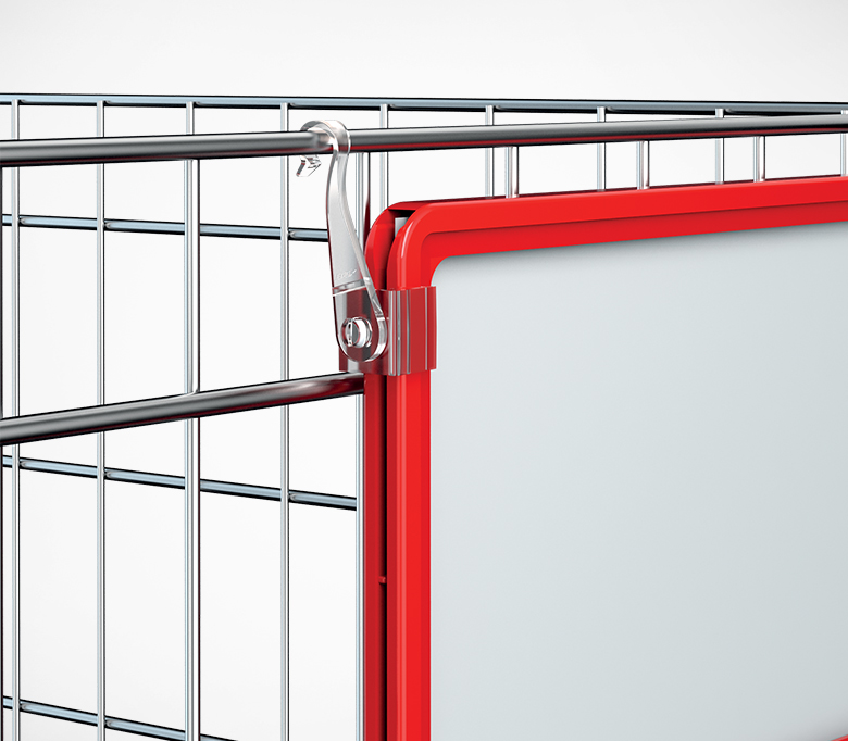 02_Крючок с подвижным основанием для подвешивания пластиковых рамок F-CLIP-SW