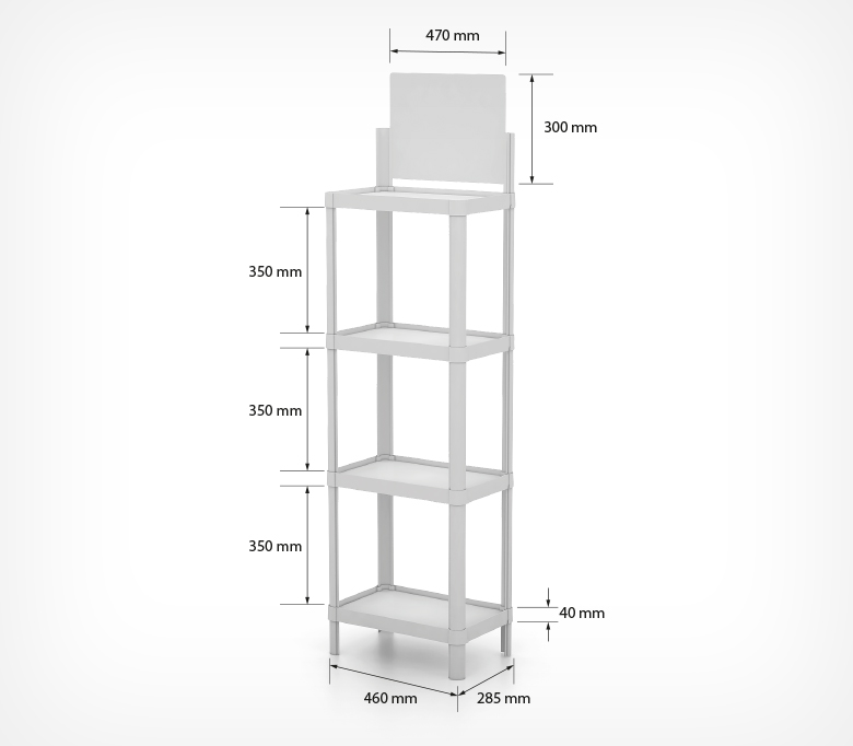 04_Компактный пластиковый дисплей MINIFLEX, Черный