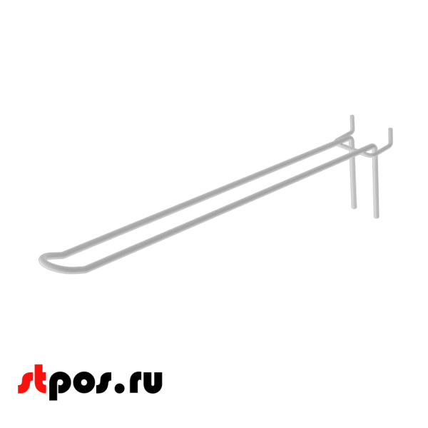 00_Крючок для экономпанели язычковый 275 мм, RAL9003, Белый