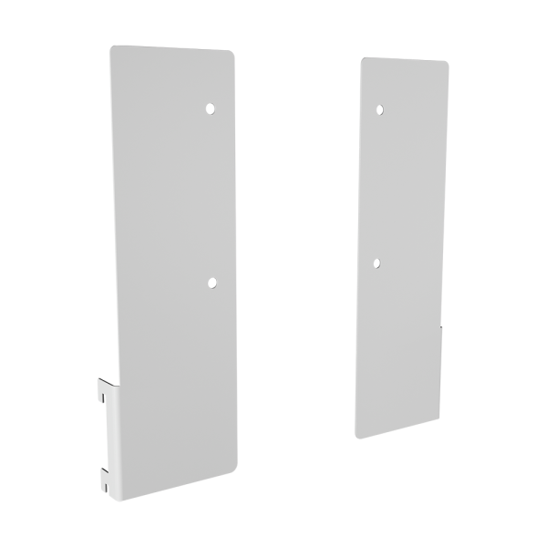 sk_Кронштейн h250мм крепления топпера к стойке, Глянец RAL 9016, Белый sk_Кронштейн h250мм крепления топпера к стойке, Глянец RAL 9016, Белый