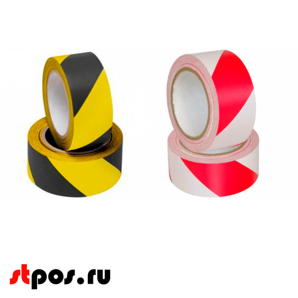 00_Лента 25мм сигнальная самоклеящаяся с изображением в намотке