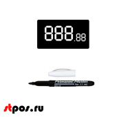 Набор ценников с маркером EASY PRICER 1 (ценник-трафарет-50шт,маркер-1шт) #