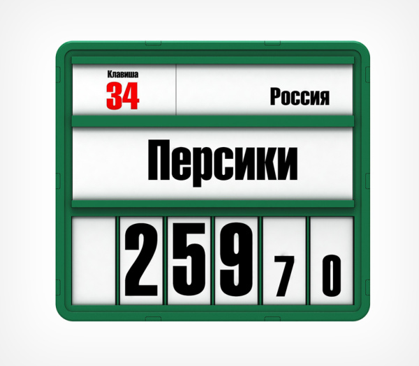 1_Кассета цен VISTA, Зеленый