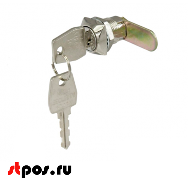 00_Замок 0802, 20 мм, поворот на 180°, Хром