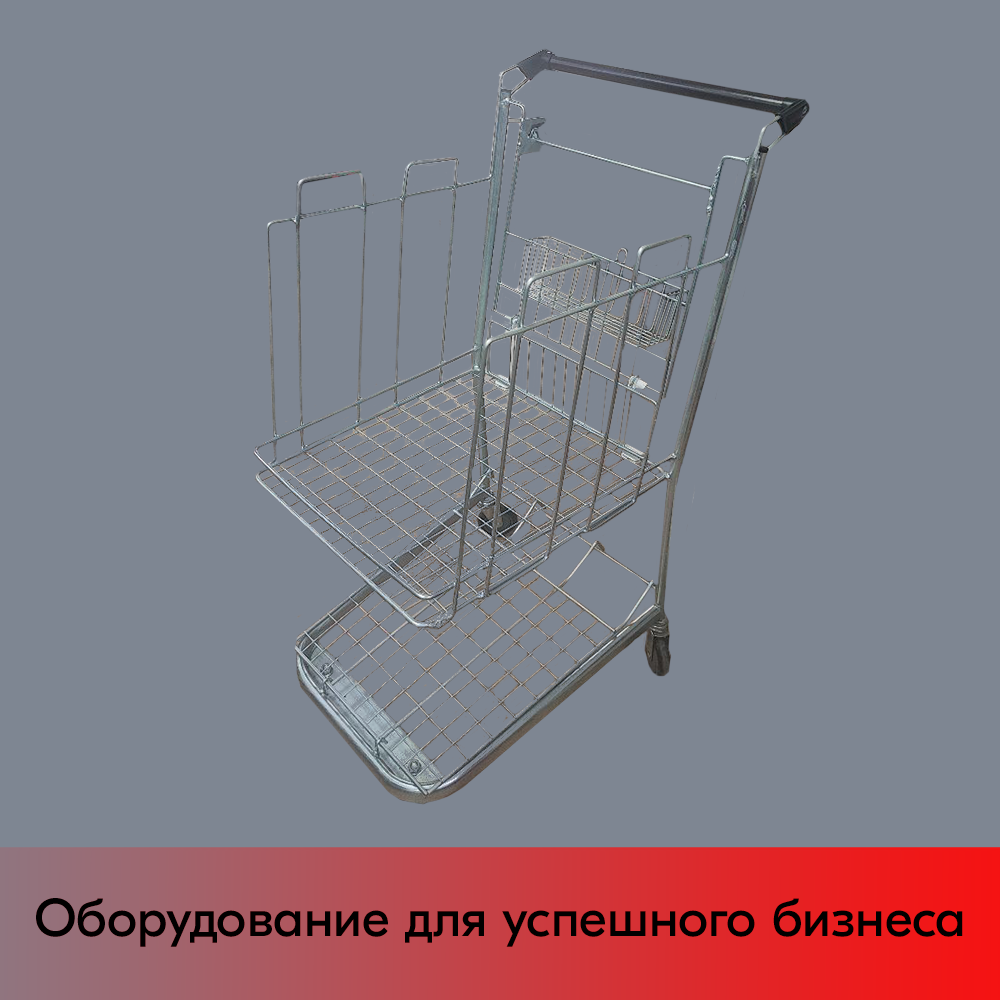 00_Тележка СОРТИРОВОЧНАЯ 125л,807х542х1073 мм, Серый