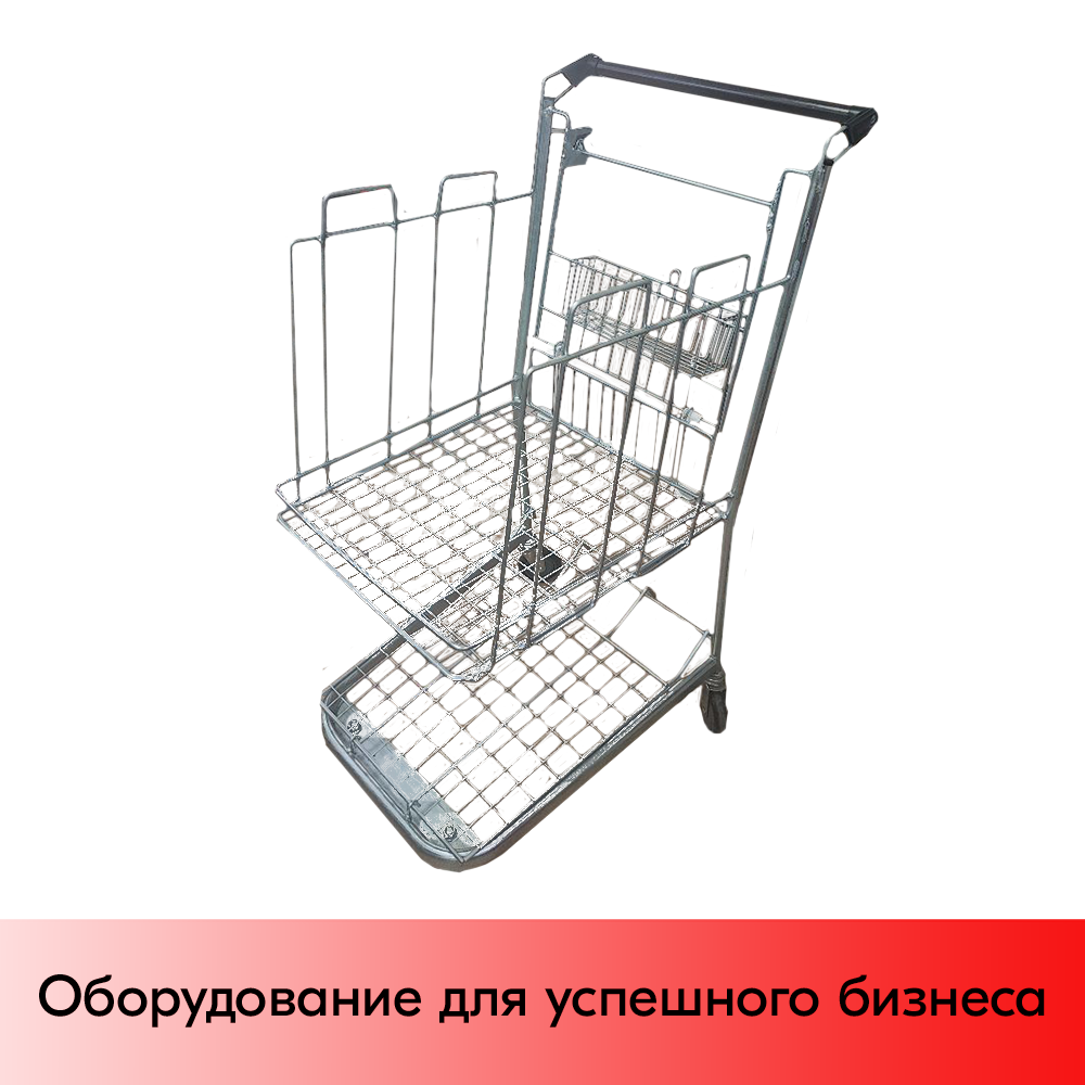 03_Тележка СОРТИРОВОЧНАЯ 125л,807х542х1073 мм, Серый