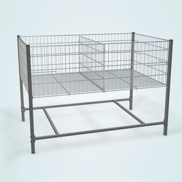 1_Манеж для распродаж с регулируемым дном 1200х800х800, порошковая покраска RAL7016