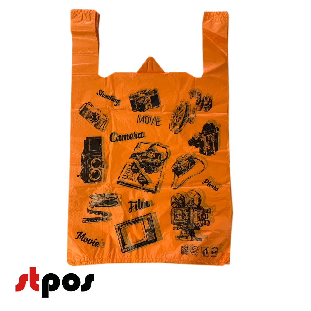 01_Пакет МАЙКА 42х64см, Электрон (50 шт_упак. 30 уп_меш) ОРАНЖЕВЫЙ, КОДАК