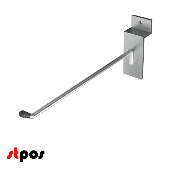 00_Крючок для экономпанели одинарный 200мм, d4,8, хром