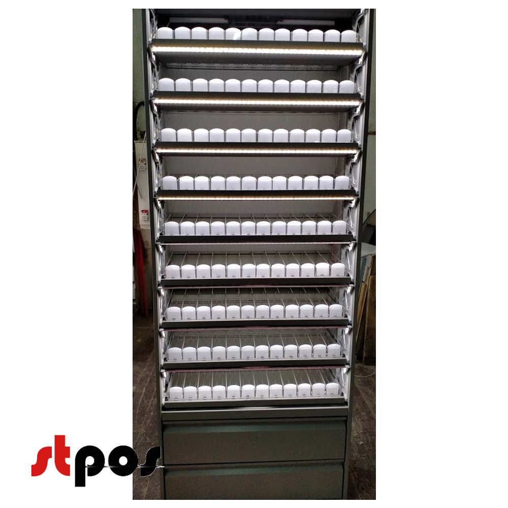 01 Диспенсер сигаретный 10 полок 10 линий, 1817х340х698 производства компании 