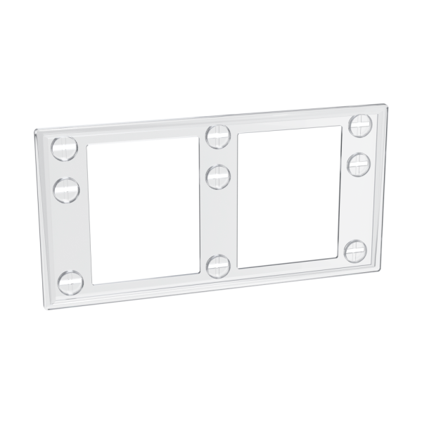 sk_Рамка пластиковая серии ТЕХНО МИНИ формата 1/3 А4 TM 1/3 А4, Прозрачный