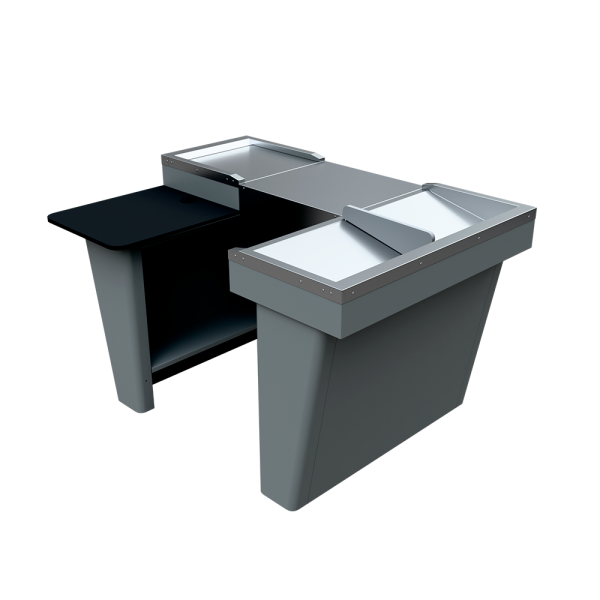 sk_Кассовый бокс Stream-XL-150 v3.0 (шлиф. нерж., вырезы ДЯ FT, МК2Т, шир.накоп),RAL9022,Серый,Левый sk_Кассовый бокс Stream-XL-150 v3.0 (шлиф. нерж., вырезы ДЯ FT, МК2Т, шир.накоп),RAL9022,Серый,Левый