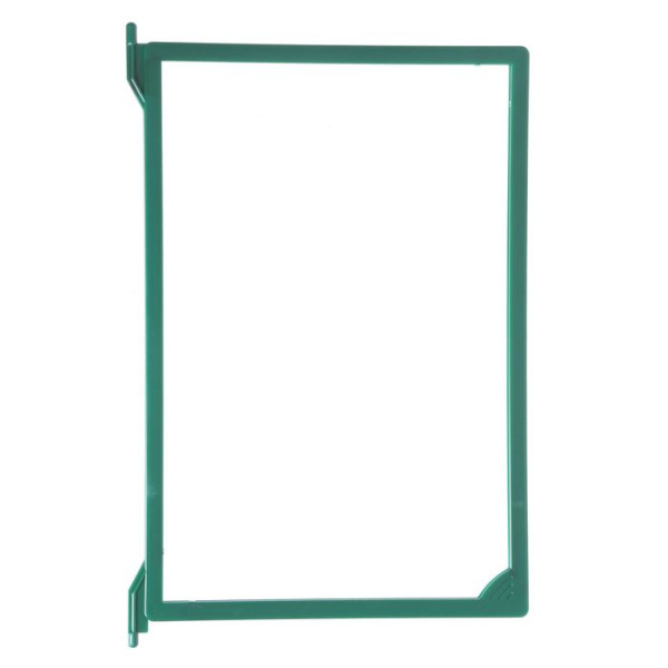 1_Рамка пластиковая для перекидной системы INFOFRAME-A4, Зеленая