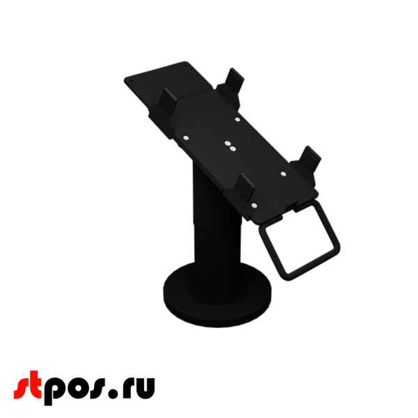 00_Кронштейн-подставка для пин-пада (банковского терминала) универсальный 140мм, Муар, RAL9005 Чёрный