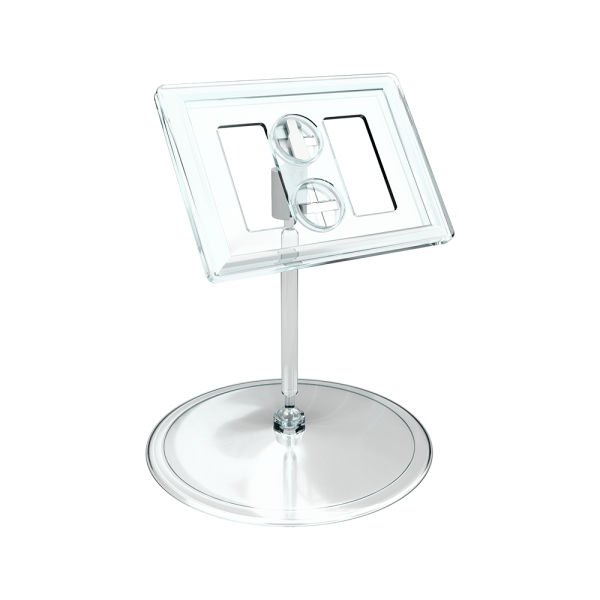 sk_Рамка ТЕХНО А8 прозрачная, прозрачный держатель TECHNO BASE-XL 90мм, ножка  50мм