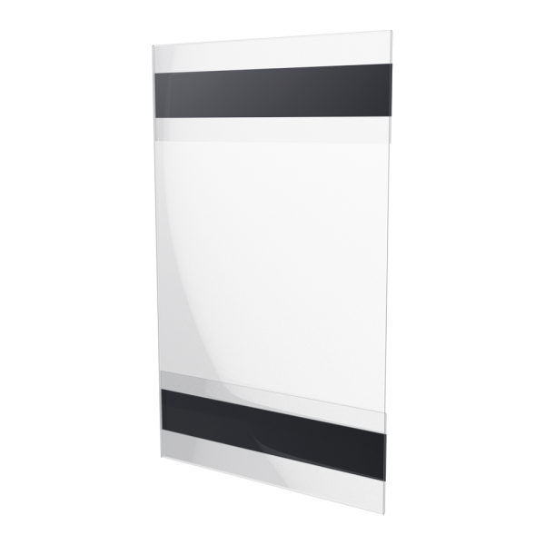 stpos_Карман из прозрачного пластика с магнитным скотчем PS-M, вертикальный, 135х85мм, толщина 0,5мм