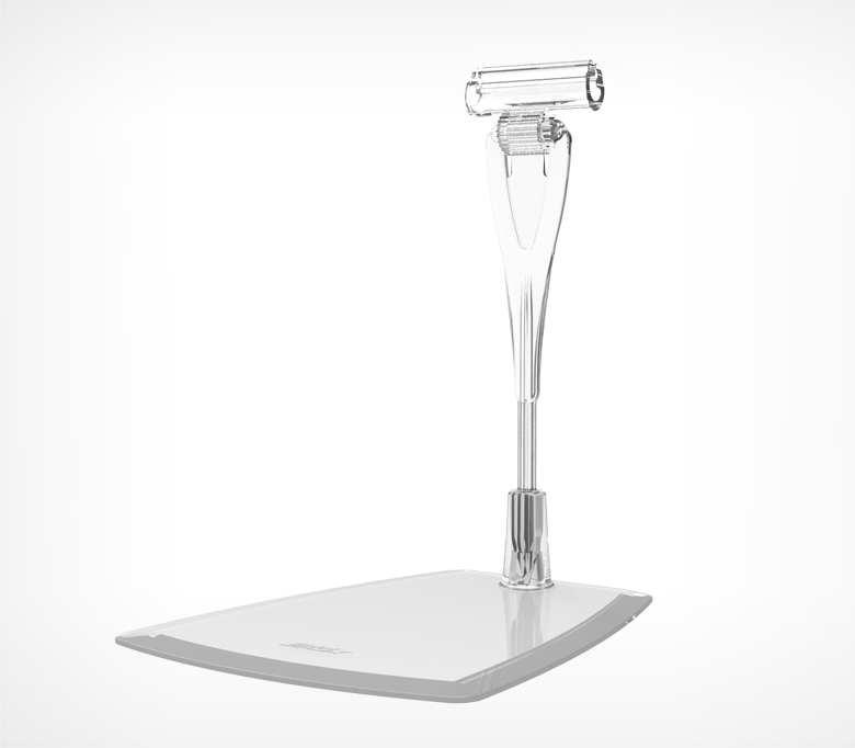 01_Комплект ДЕЛИ настольный с иголкой DELI-FOT-SET, Прозрачный