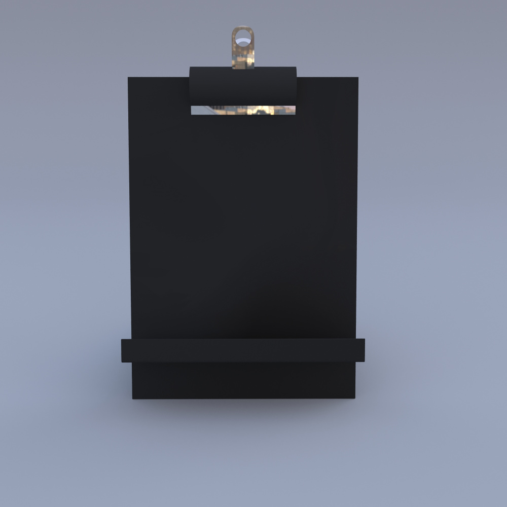 04_Подставка металлическая (для ценника, буклетов и т.д), формат А5, сборная, Черная