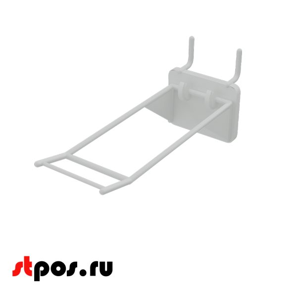00_Крючки для крепления в перфорацию 1-2 мм HOOK-MP (двойной), 100 мм, Белый