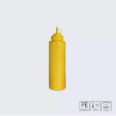 Диспенсер для соуса 60х200(H) мм, 0,35 л, Желтый